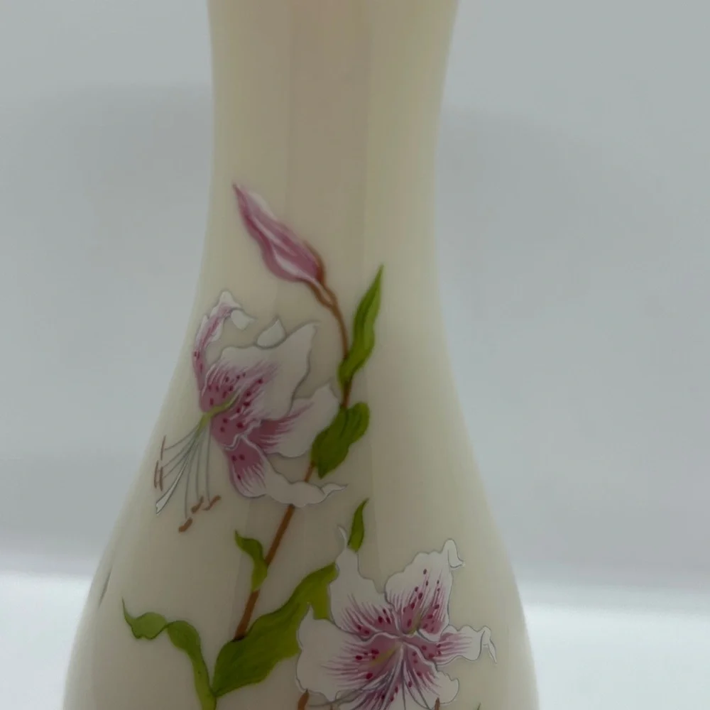 VTG Lenox Eternal Love Bud Vase blue Birds Gold Trim 8